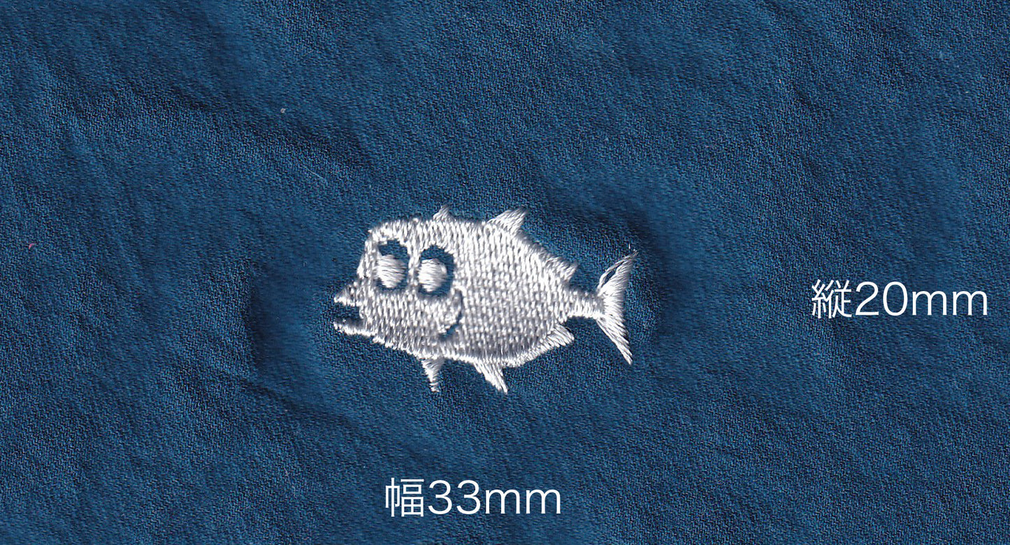 カッポレ 魚アイコン 刺繍