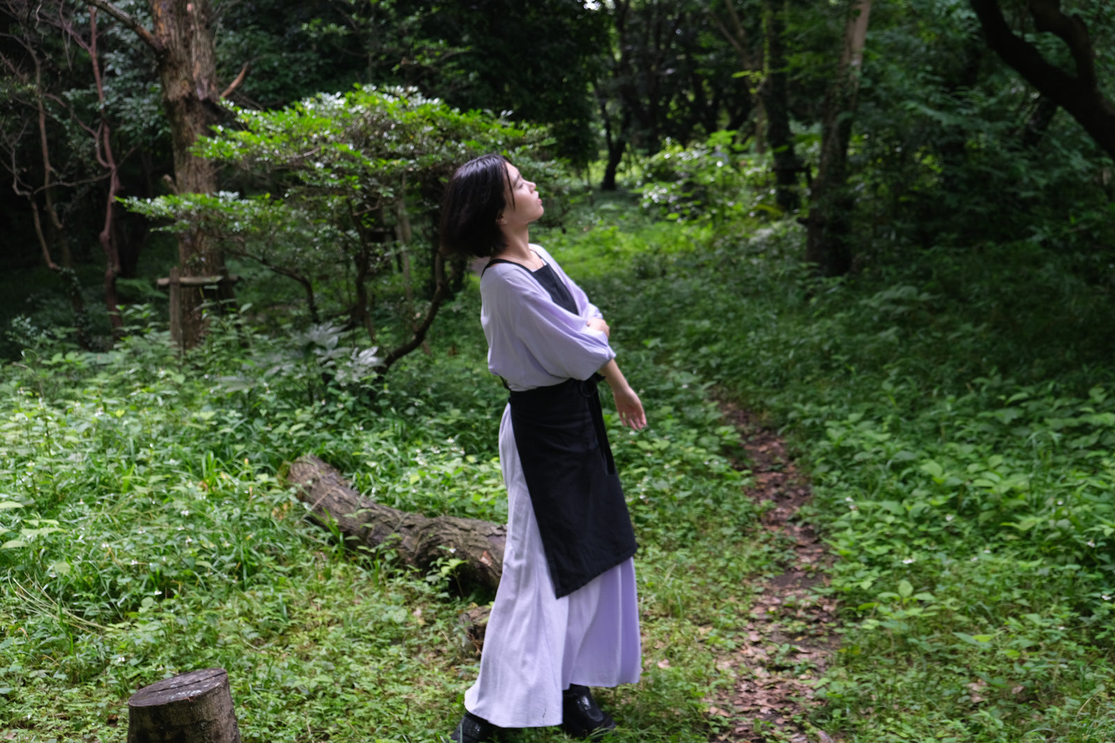 ORGANIC COTTON & UNISEX DESIGN 割ッ烹レ エプロン（KAPPORE APRON