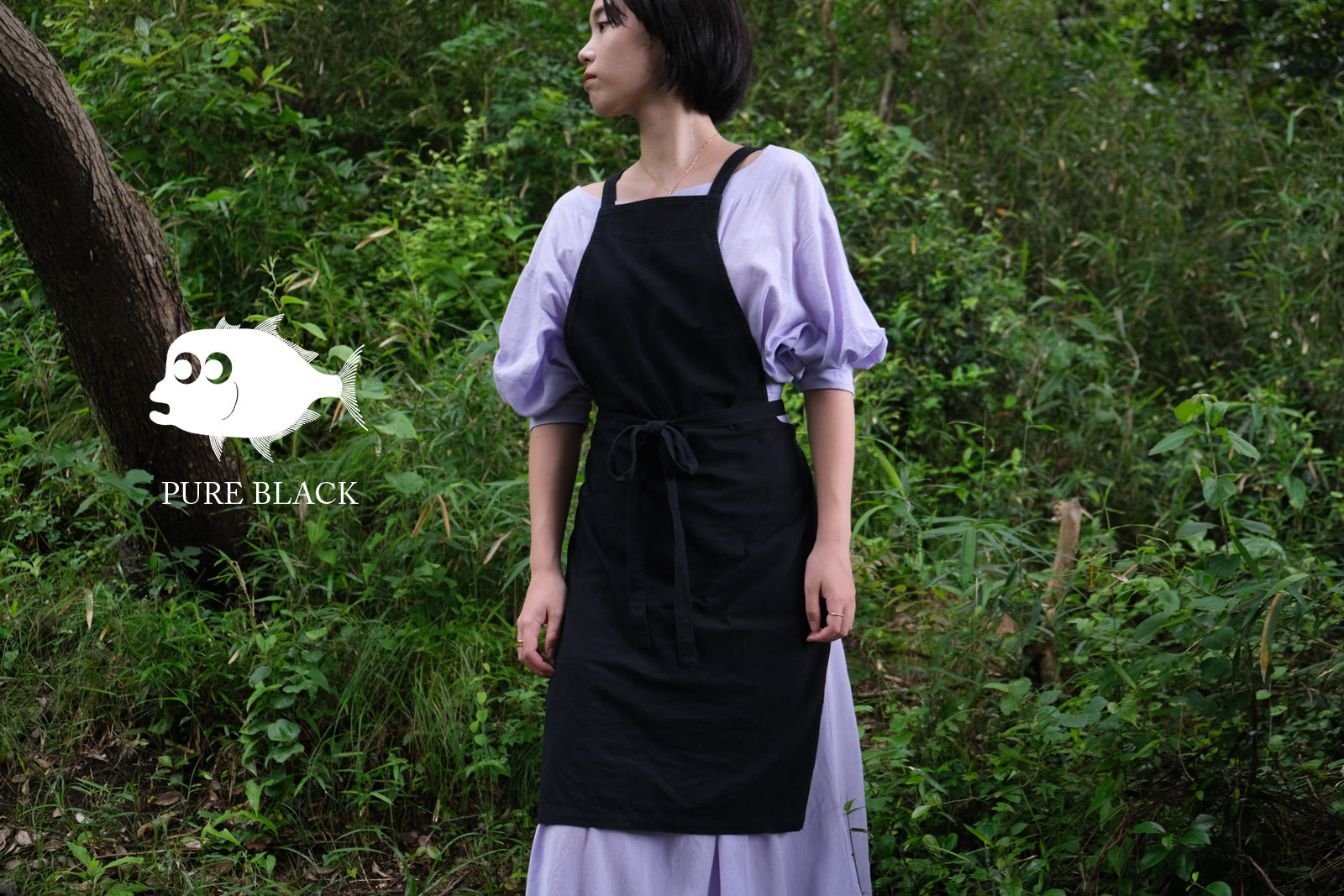 ORGANIC COTTON & UNISEX DESIGN 割ッ烹レ エプロン（KAPPORE APRON